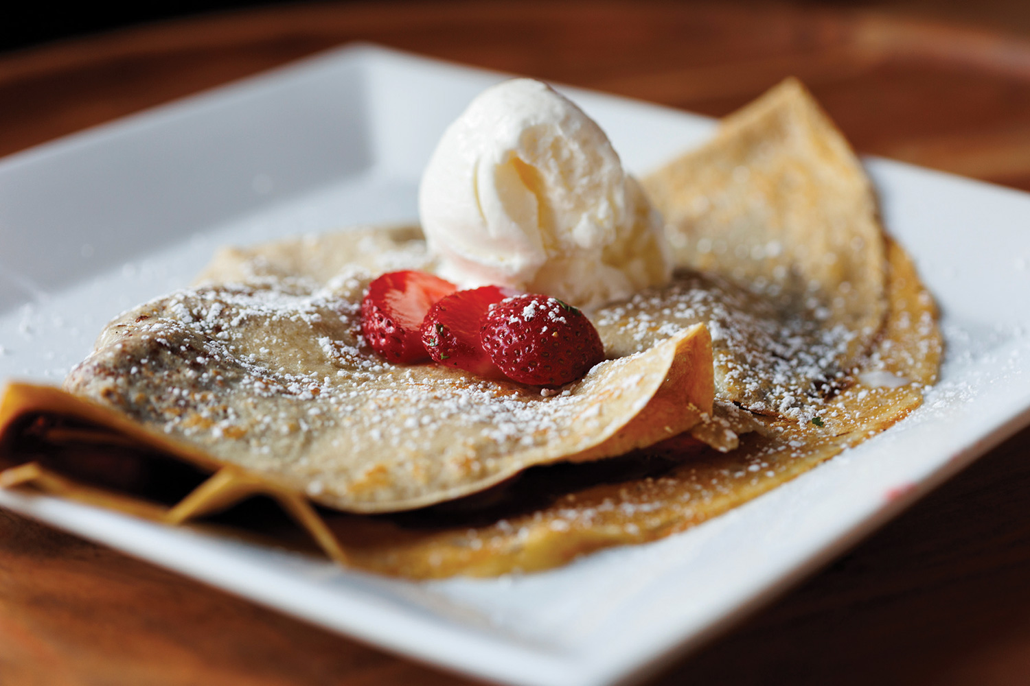 Tempting sweet and savory crepes are gluten free.
